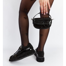Baskets Goe NN2N4010 noires avec strass le noir 3