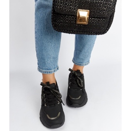 Baskets massives noires avec strass Euclide le noir 3