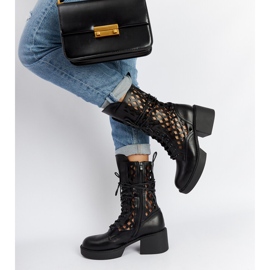 Bottines à talons Visalia ajourées noires le noir 2