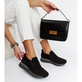 Baskets à plateforme Cliffside noires 1