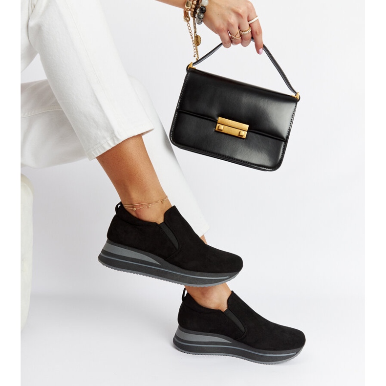 Baskets à plateforme Cliffside noires le noir 2