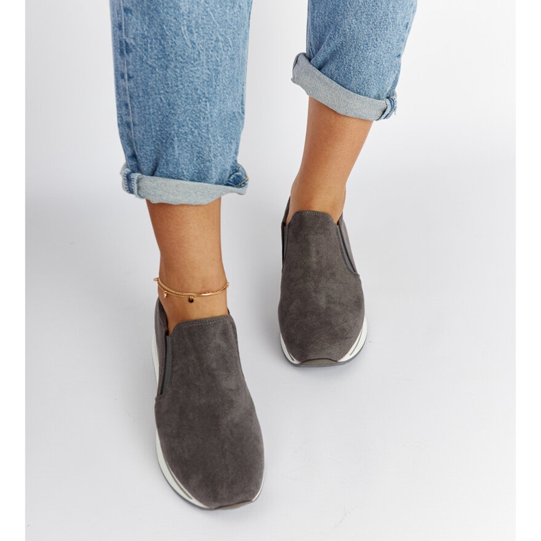 Baskets à plateforme Cliffside grises 2