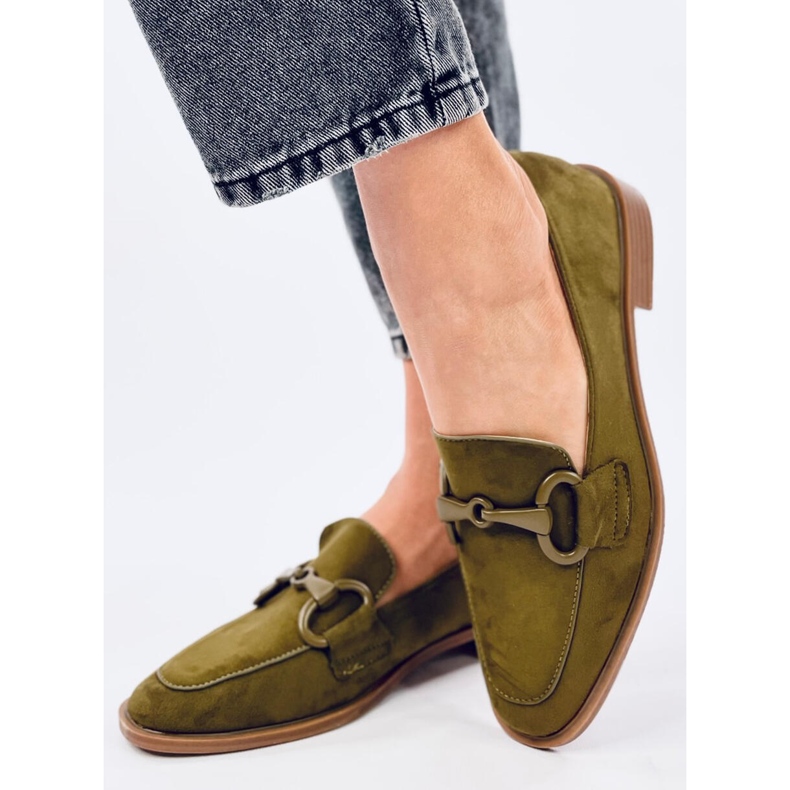 Mocassins femme Isidora Vert 2