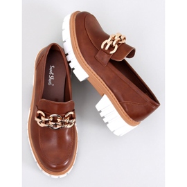 Mocassins à plateforme de Catz Camel brun 4
