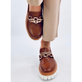 Mocassins à plateforme de Catz Camel brun 1
