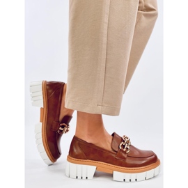 Mocassins à plateforme de Catz Camel brun 2