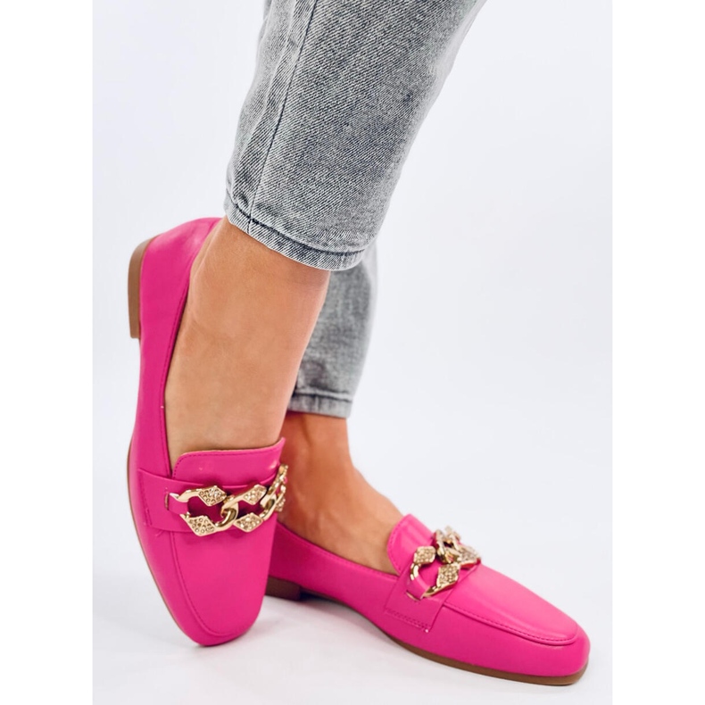 Mocassins femme Mauve Fuchsia rose 2