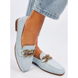 Mocassins femme bleu mauve 2