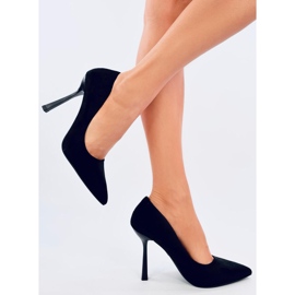 Escarpins en daim noir pour femme Camerin le noir 3