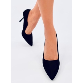 Escarpins en daim noir pour femme Camerin le noir 4