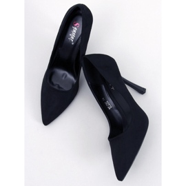 Escarpins en daim noir pour femme Camerin le noir 1