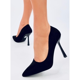 Escarpins en daim noir pour femme Camerin le noir 5