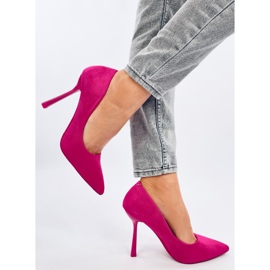 Escarpins Camerin Fuchsia en daim, femmes rose 3