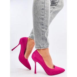 Escarpins Camerin Fuchsia en daim, femmes rose 4