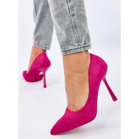 Escarpins Camerin Fuchsia en daim, femmes rose 5