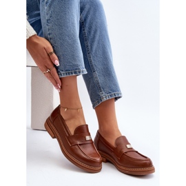 Zazoo 20165 Mocassins en cuir pour femme, marron brun 2