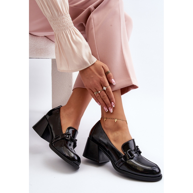 Vinceza Chaussures à talons hauts vernies noires Nireva 2