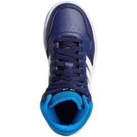Chaussures Adidas Hoops Mid GW0400 bleu 1
