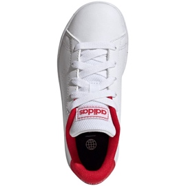 Chaussures Adidas Advantage Lifestyle Court Lace H06179 blanche 1