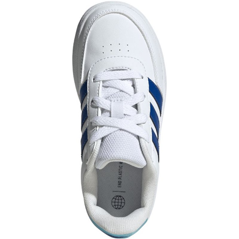 Chaussures Adidas Breaknet Lifestyle Court Lace IG9814 blanche 1