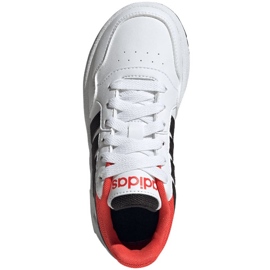 Chaussures Adidas Hoops 3.0 K Jr GZ9673 blanche 1
