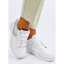Baskets compensées vertes Tobey blanche 5