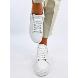 Baskets compensées vertes Tobey blanche 2