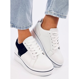 Tobey Baskets compensées noires blanche 5
