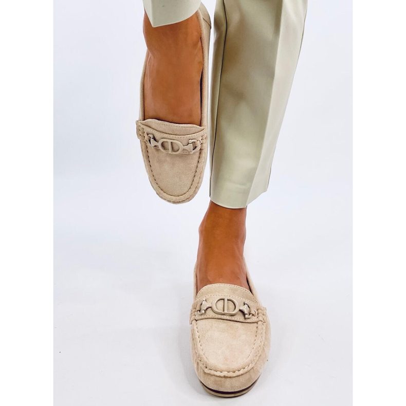 Mocassins femme en daim Trabei Beige 1