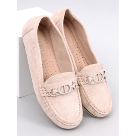 Mocassins femme en daim Trabei Beige 5