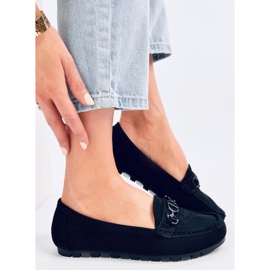 Mocassins femme en daim Trabei Noir le noir 4
