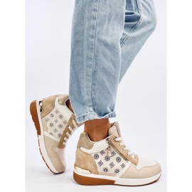 Telts Baskets compensées beiges 2