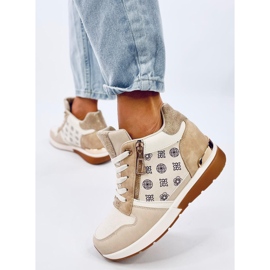 Telts Baskets compensées beiges 3