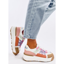 Baskets femme Vince Color Mix blanche 2
