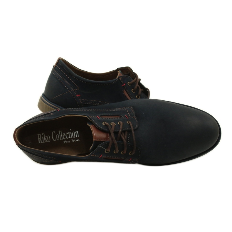Chaussures riko chaussures en cuir masculin 804 bleu marine 4 Chaussures riko chaussures en cuir masculin 804 bleu marine 4