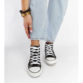 Baskets montantes Puglia noires le noir 1