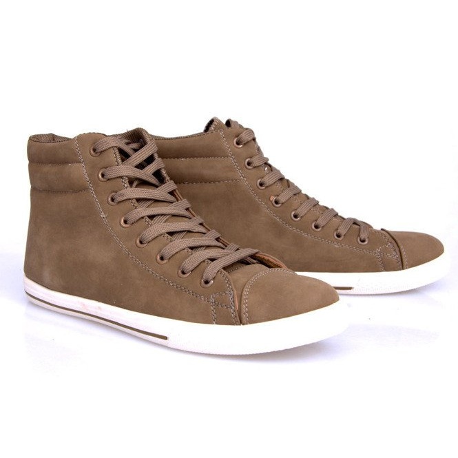 Baskets montantes style 738 camel brun 2