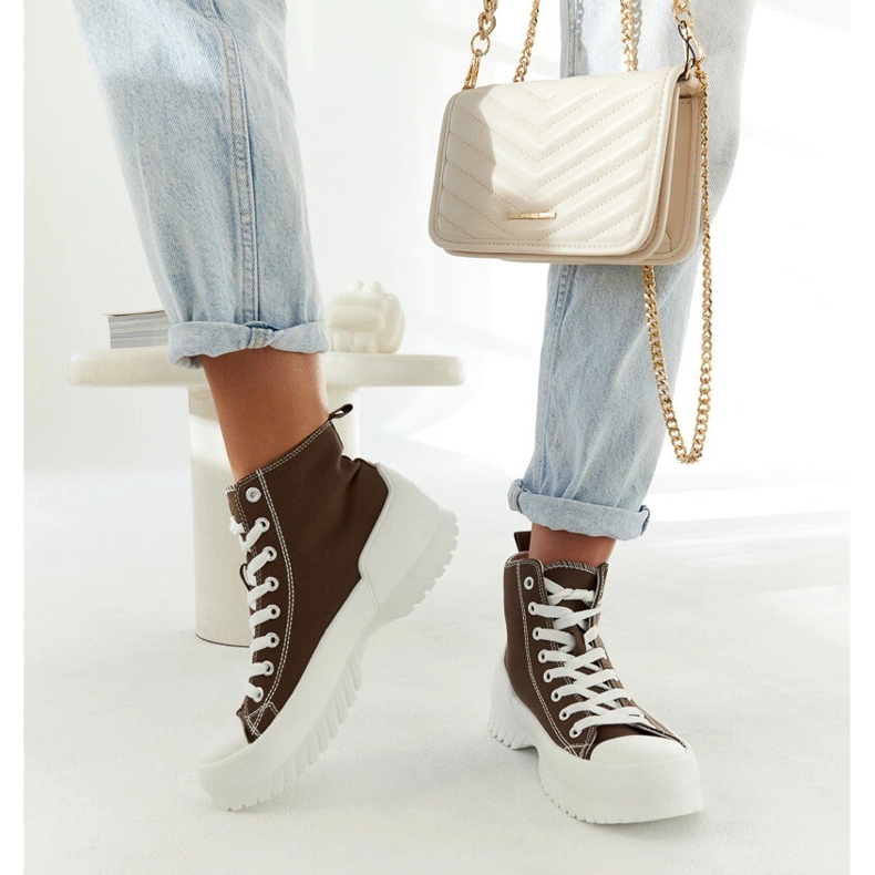 Baskets montantes Ronchis vertes 1