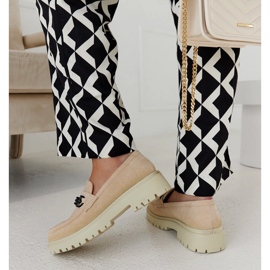Mocassins en daim beige avec boucle Lyle 3