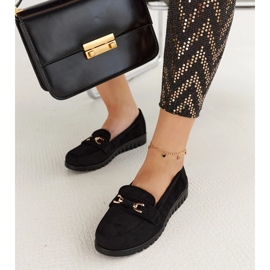 Mocassins Prussia en daim noir le noir 1