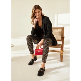 Mocassins Sherie noirs à talons hauts 1