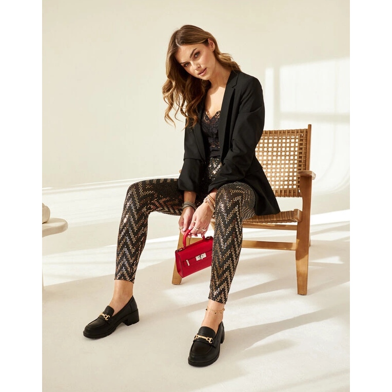 Mocassins Sherie noirs à talons hauts le noir 2