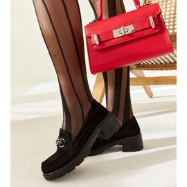 Mocassins en daim noirs par Lyyla le noir 2