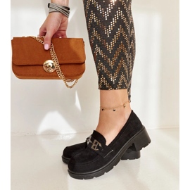 Mocassins Tytti en daim noir le noir 2