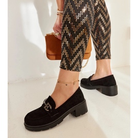 Mocassins Tytti en daim noir le noir 4