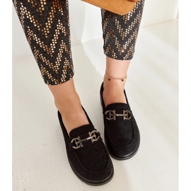 Mocassins Tytti en daim noir le noir 5