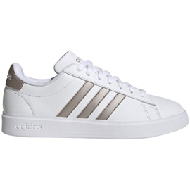 Chaussures Adidas Grand Court Cloudfoam Lifestyle Court Comfort W GW9215 blanche 1