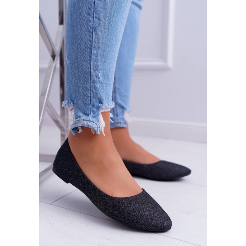 Seastar Ballerines Femme Glitter Noir Fifi 1