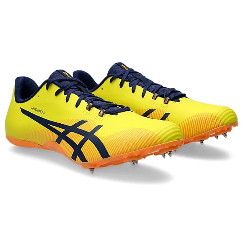 Asics Hypersprint 8 chaussures à pointes 1093A197 750 jaune 1