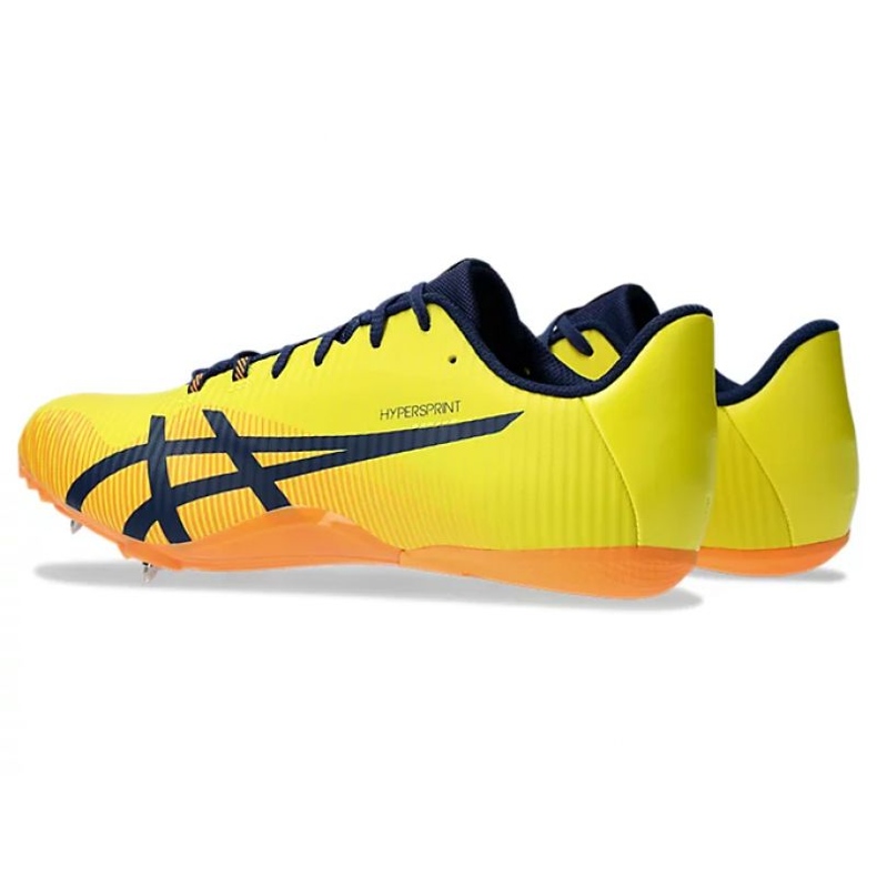 Asics Hypersprint 8 chaussures à pointes 1093A197 750 jaune 2
